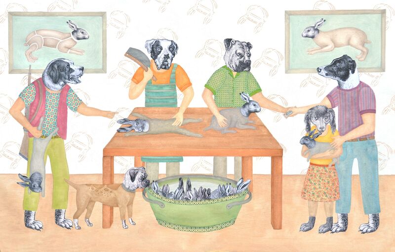 Hare Brain - a Paintings by Claude Jones